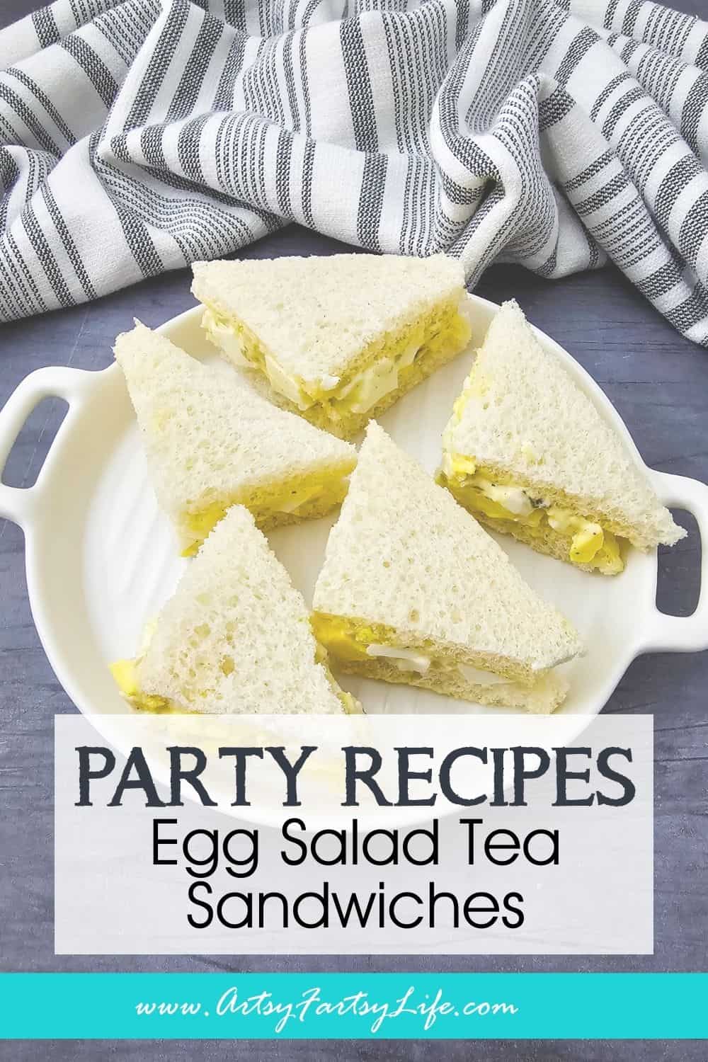 Egg Salad Tea Sandwiches (Classic, Creamy & Made for Tea Parties!)