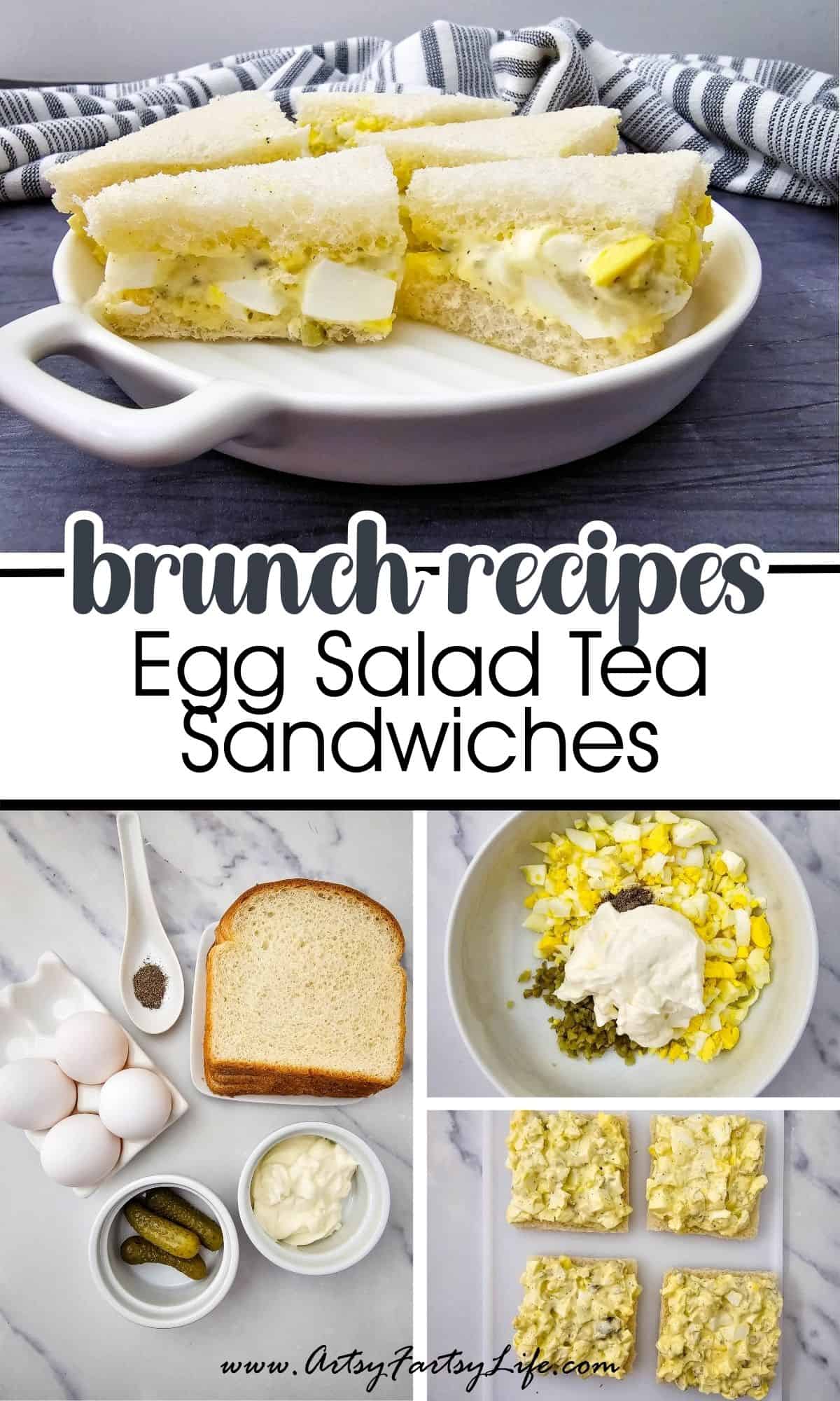 Egg Salad Tea Sandwiches (Old Fashioned & Made for Tea Parties!)