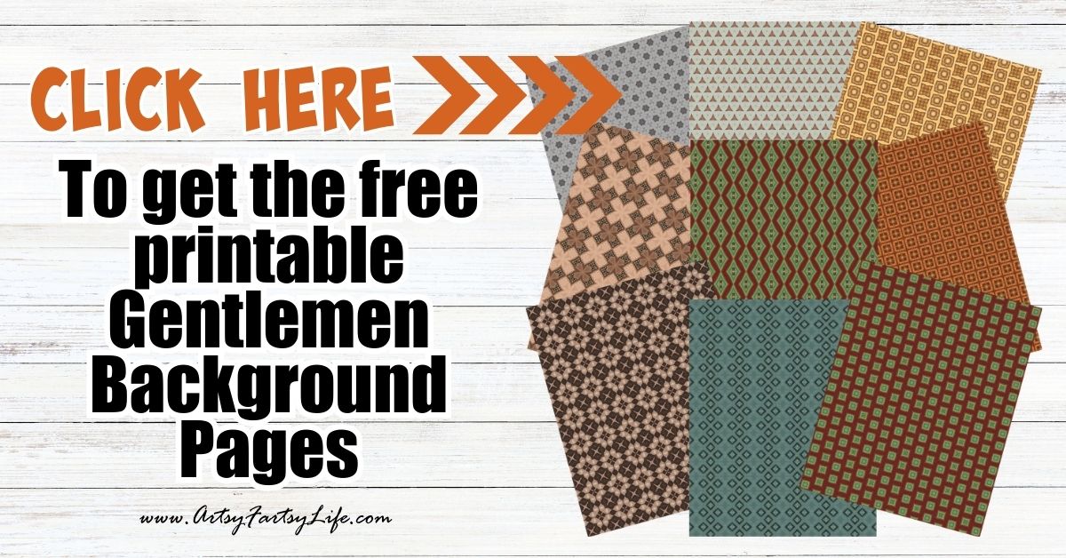 Vintage Gentleman Father’s Day Scrapbook Papers