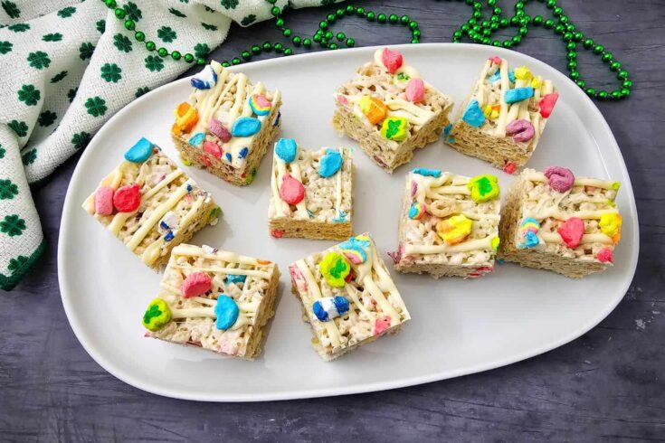 Easy Lucky Charms Krispies Treats for St. Patrick’s Day