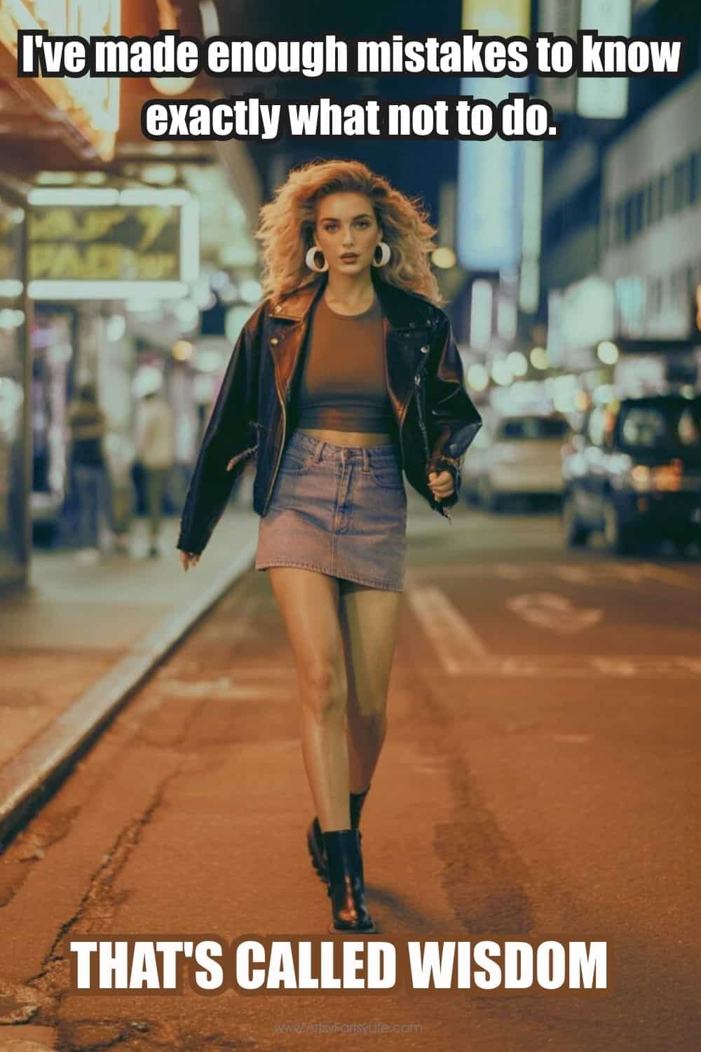 I've made enough mistakes to know exactly what not to do. That's called wisdom.