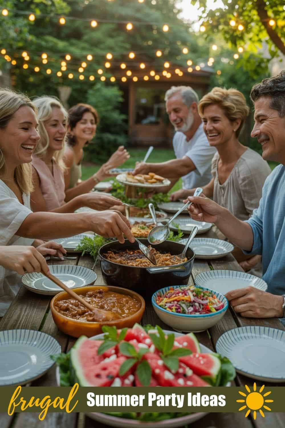 3. Make It a Potluck (And Mean It) - Frugal Summer Party Ideas