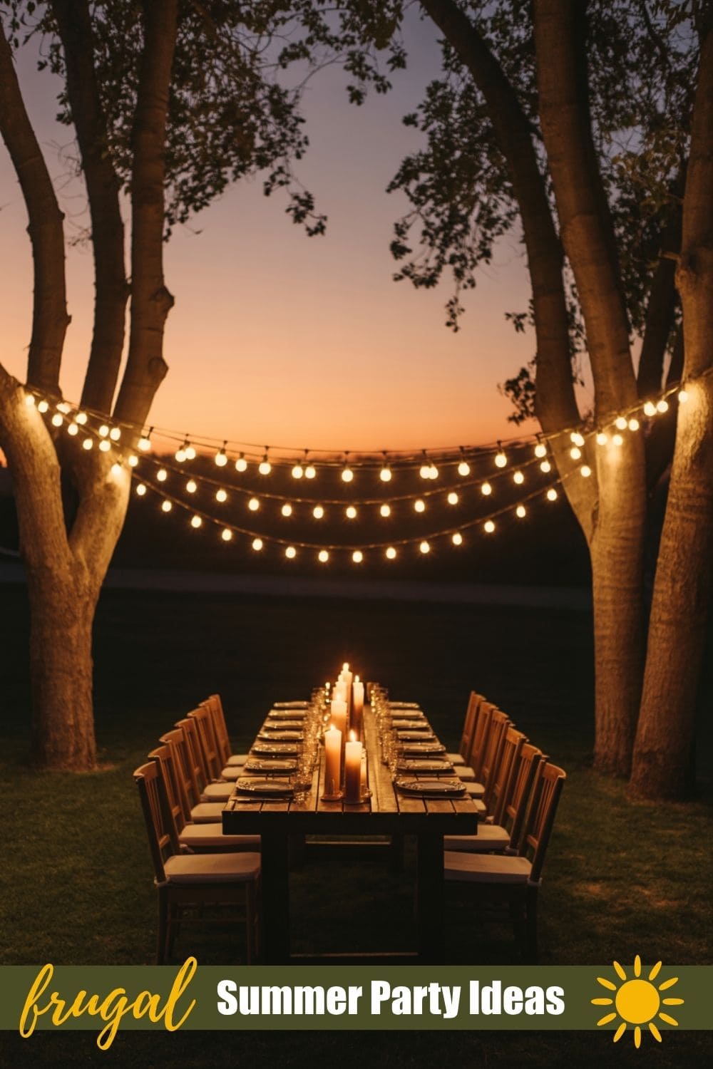 6. Create an Atmosphere With Music and Lighting - Frugal Summer Party Ideas
