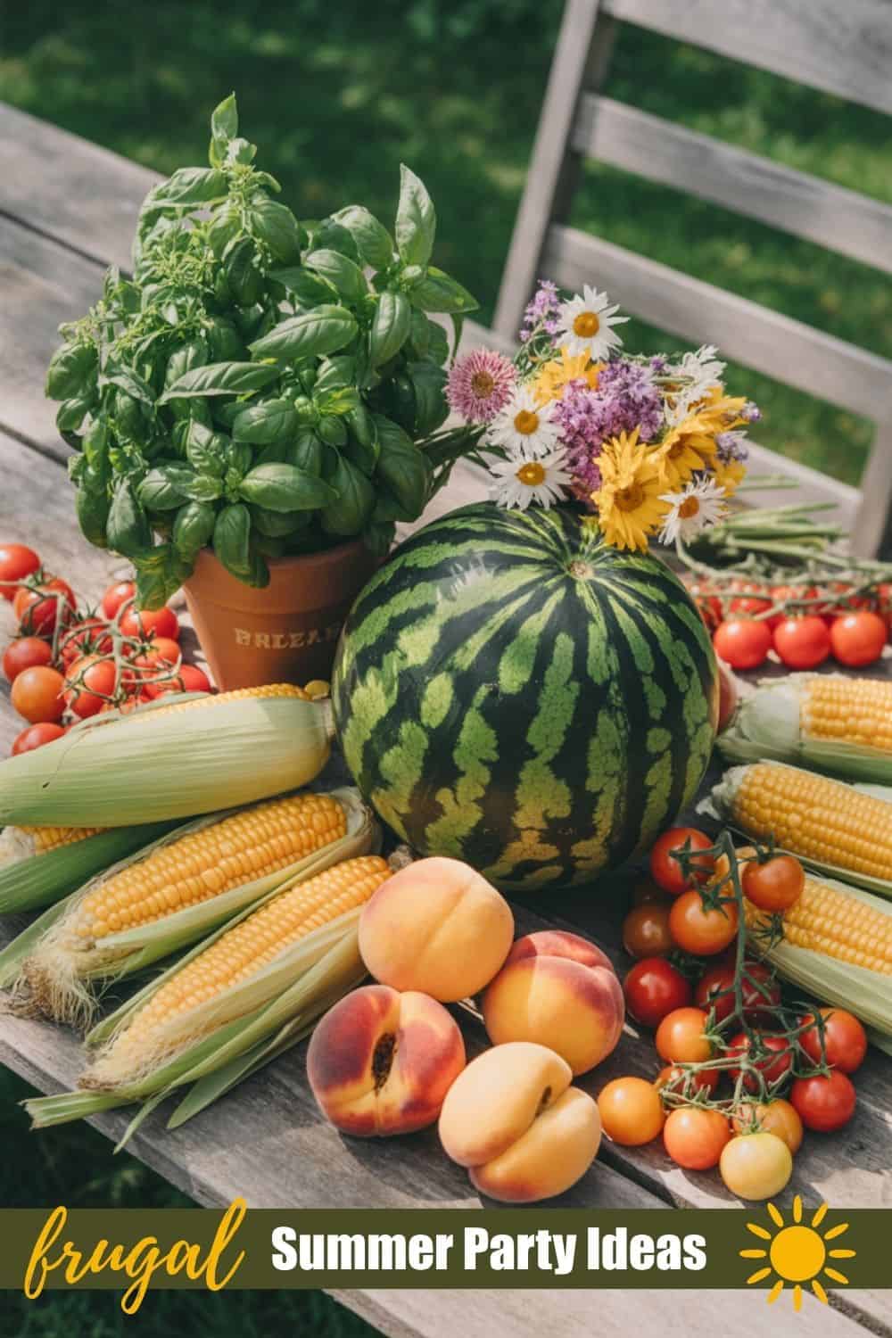 7. Lean Into the Season - Let Summer Do the Work - Frugal Summer Party Ideas