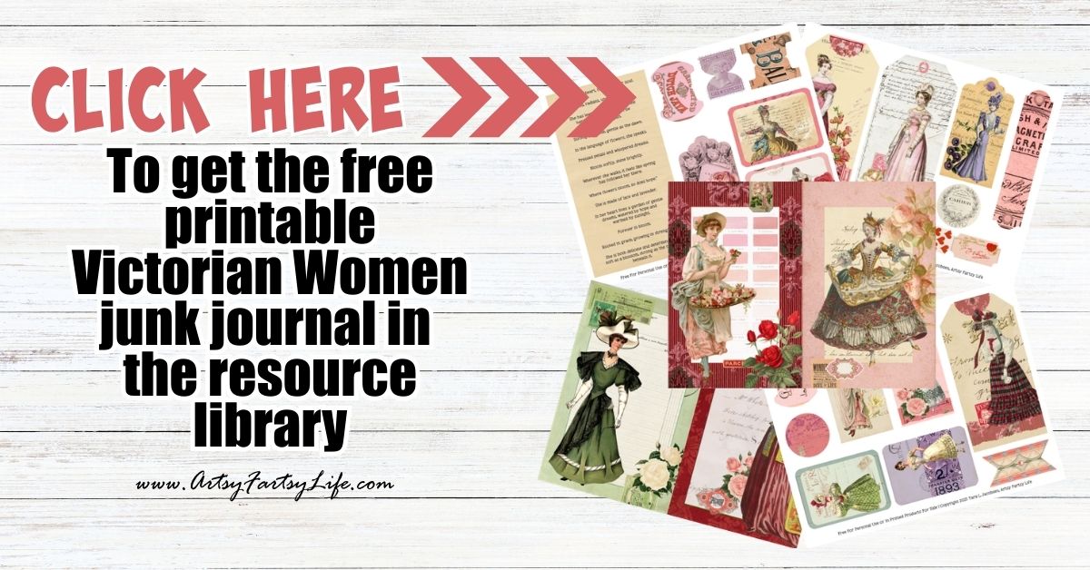 Victorian Women: A Romantic Cottage Core Vintage Free Junk Journal Printable Collection