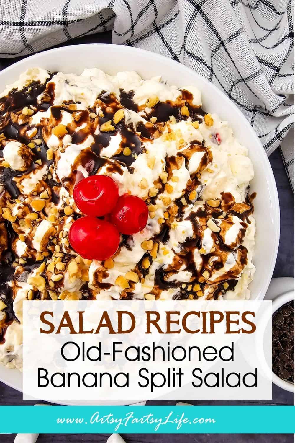 Banana Split Fluff Salad - Nostalgic, No Bake & Easy