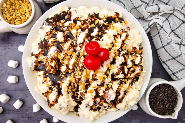 Banana Split Fluff Salad - Nostalgic, No Bake & Easy