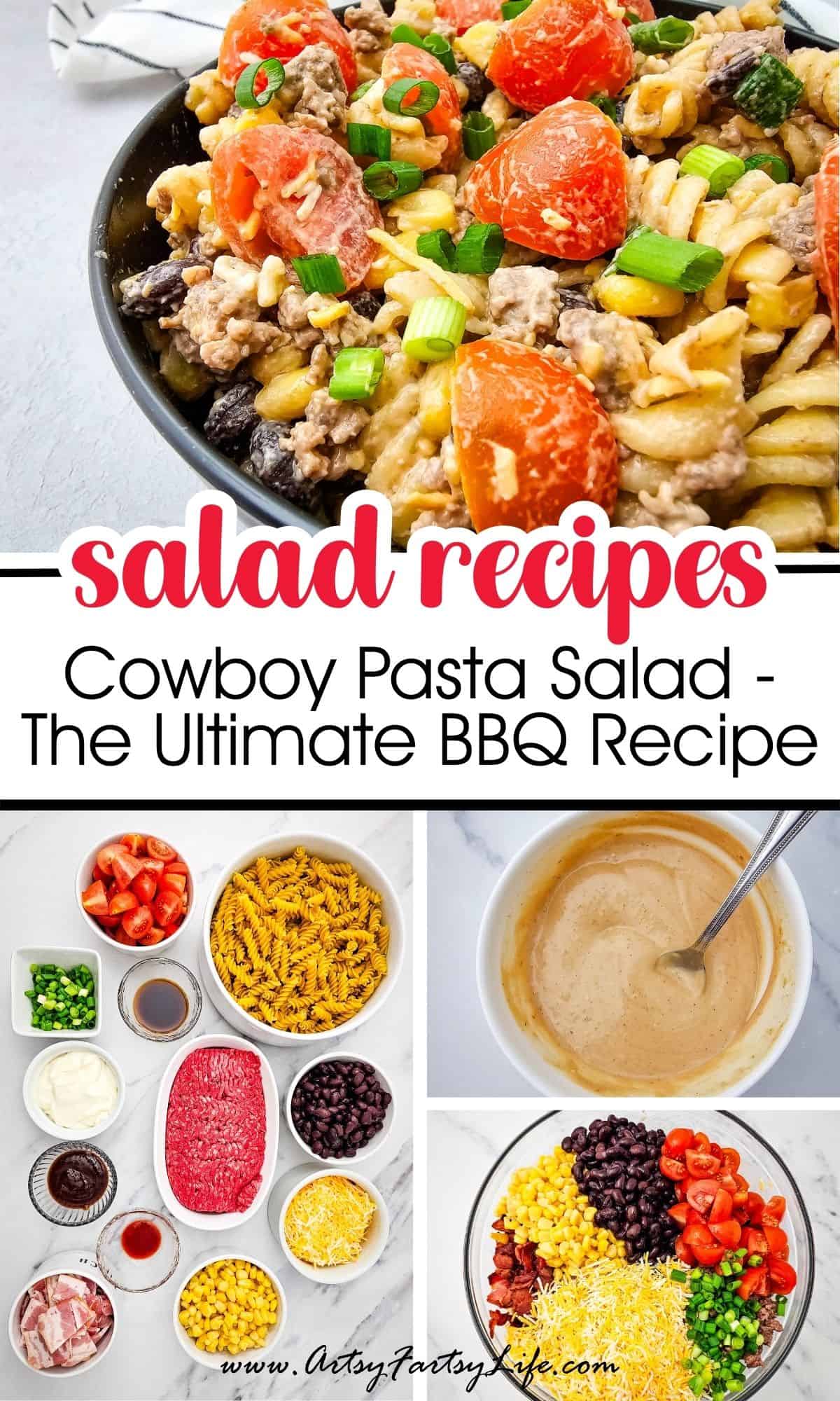 Cowboy Pasta Salad - The Ultimate Summer BBQ Cookout Recipe