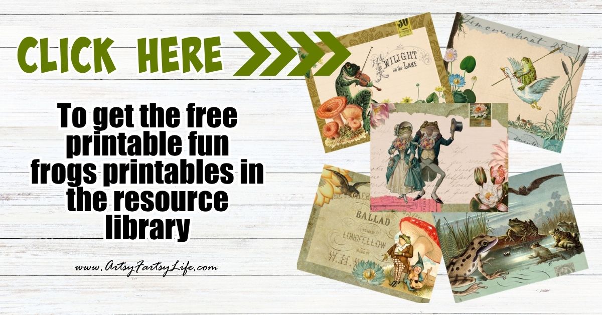 Free Vintage Frog Collage Sheets Printable - Whimsical Amphibian Ephemera