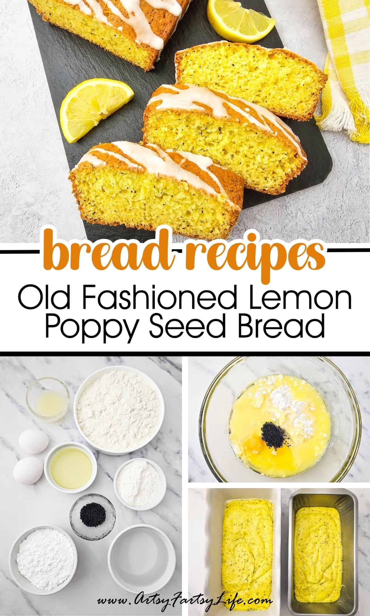 Old Fashioned Lemon Poppy Seed Bread - Easy Cake Mix Recipe