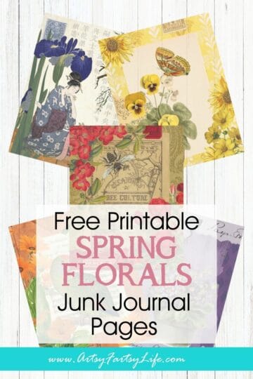 Free Spring Floral Printable - Vintage Botanical Cottagecore Ephemera