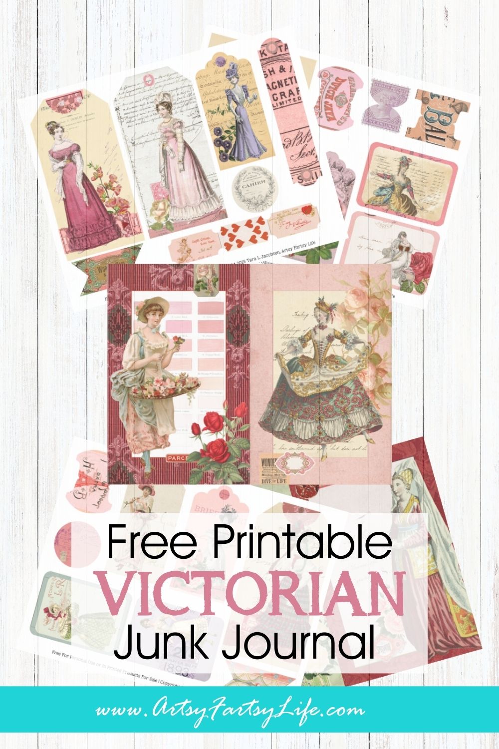 Victorian Women: A Romantic Cottage Core Vintage Free Junk Journal Printable Collection