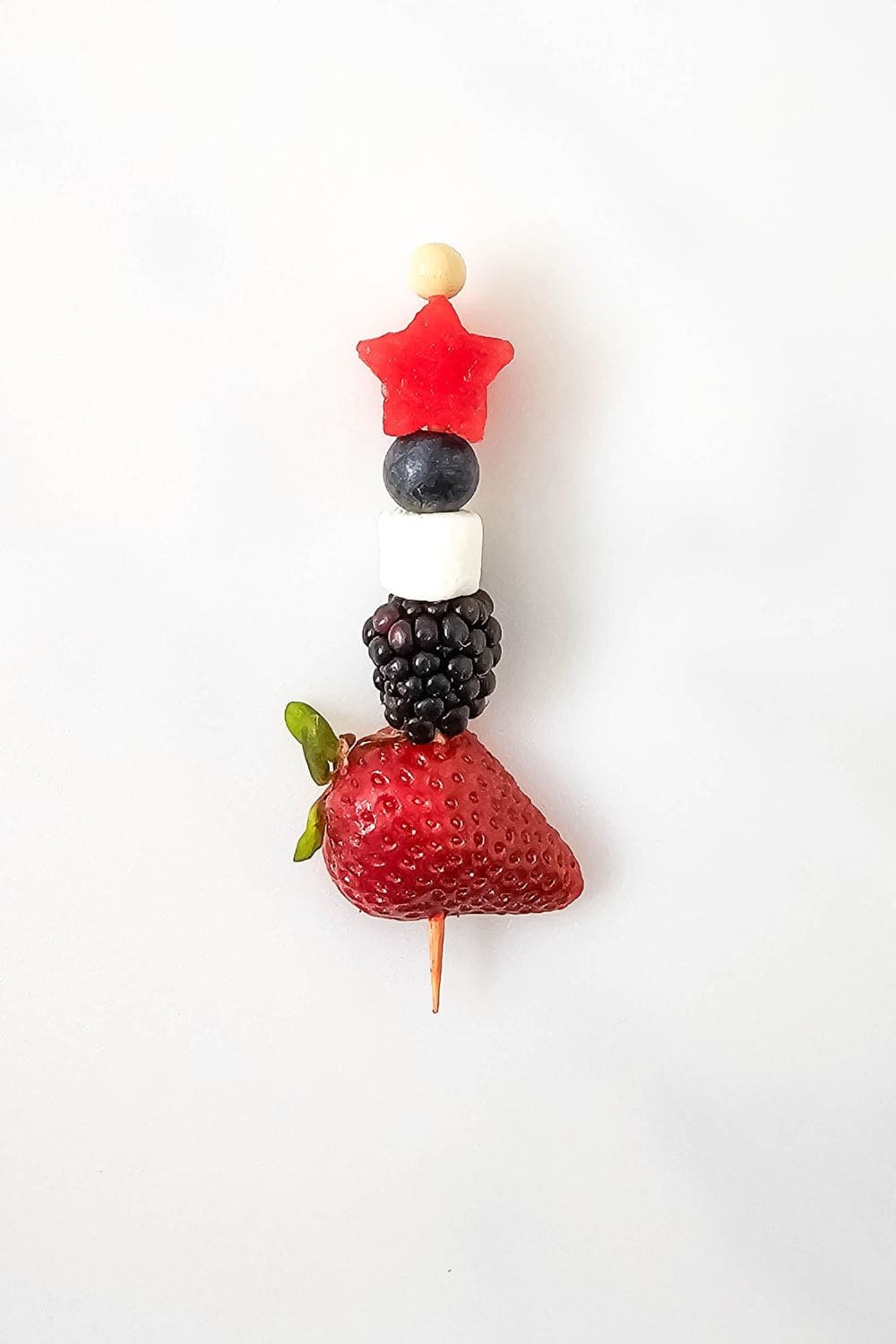 Red, White, and Blue Fruit Skewers - The Easiest 4th of July Treat You'll Make All Summer