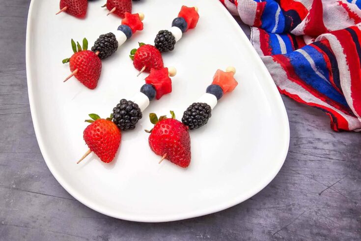 Red, White, and Blue Fruit Skewers — The Easiest 4th of July Treat You'll Make All Summer
