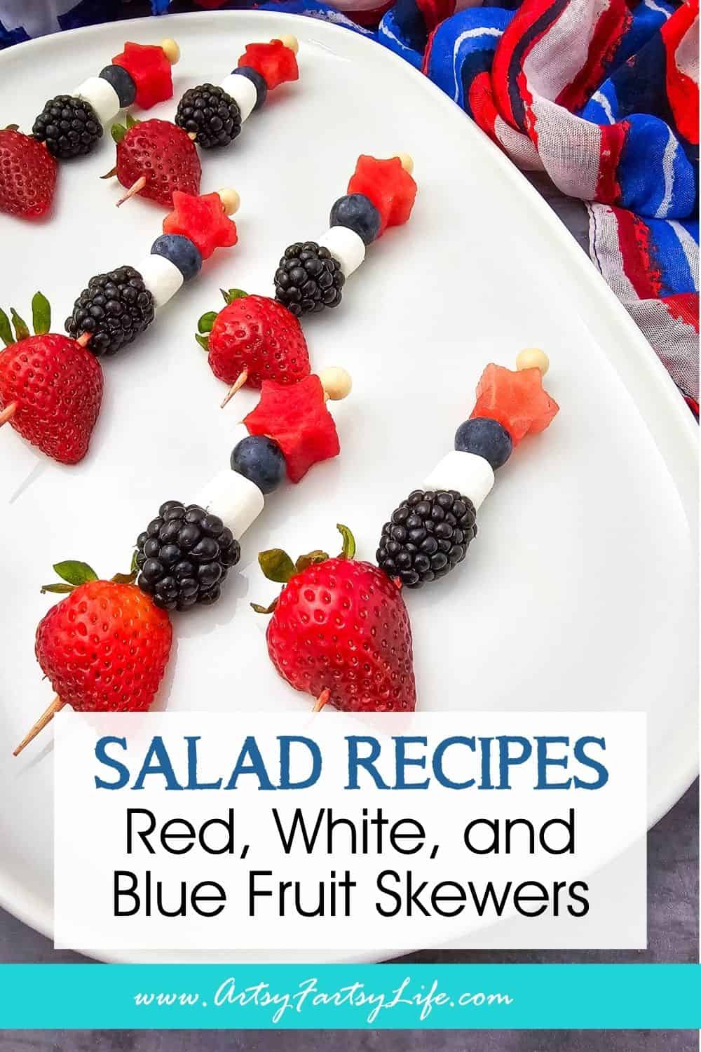 Red, White, and Blue Fruit Skewers - The Easiest 4th of July Treat You'll Make All Summer