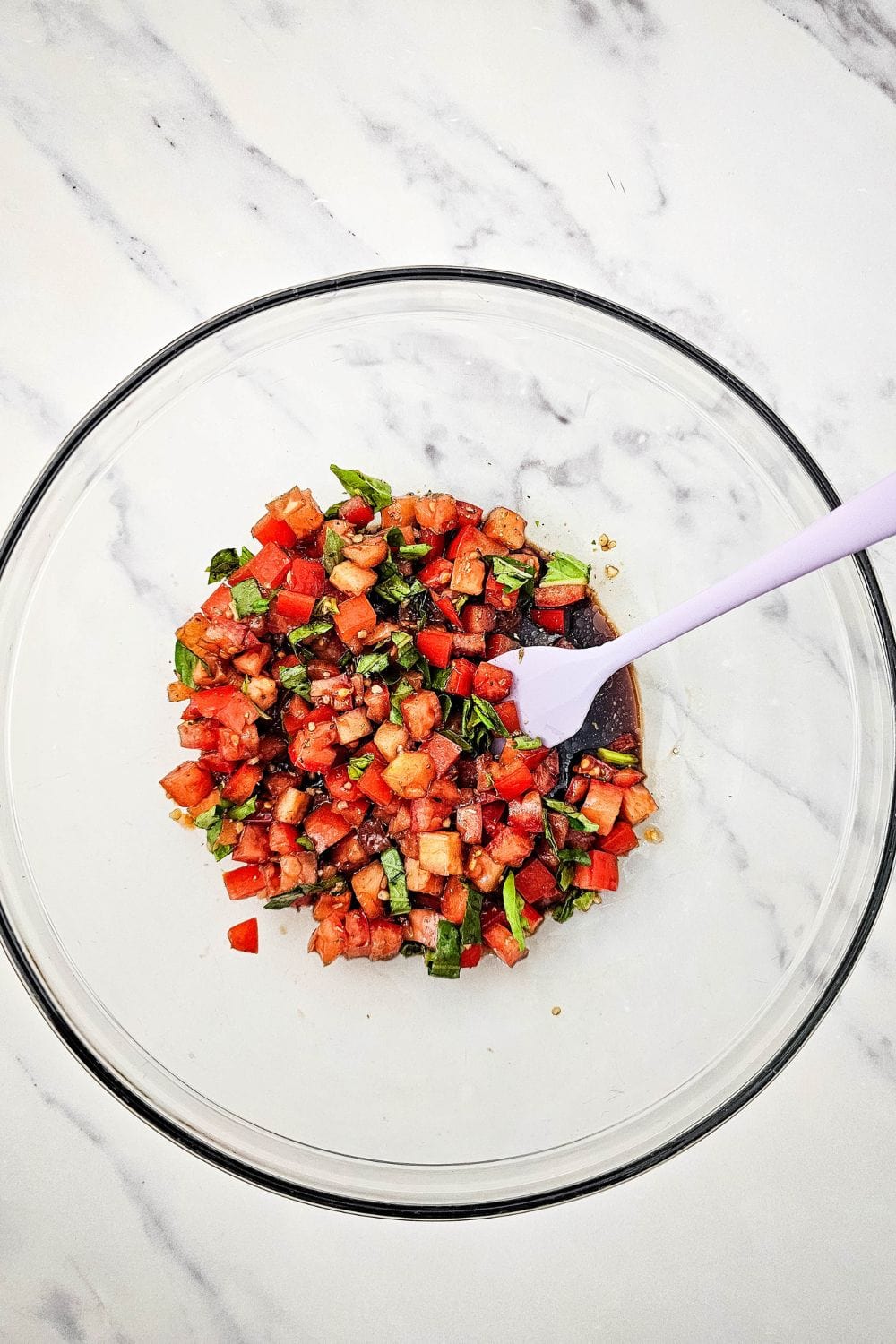Easy Bruschetta Pasta Salad - Fresh Tomatoes, Basil, and Balsamic
