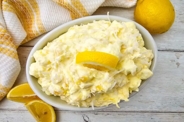 Lemon Fluff Salad Recipe - A Old Fashioned Salad the Whole Family Will Love