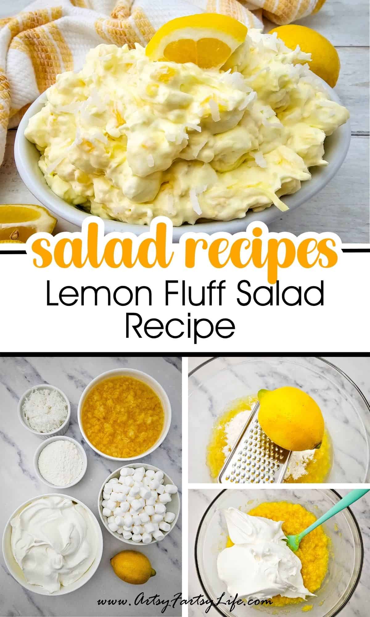 Lemon Fluff Salad Recipe - A Old Fashioned Salad the Whole Family Will Love