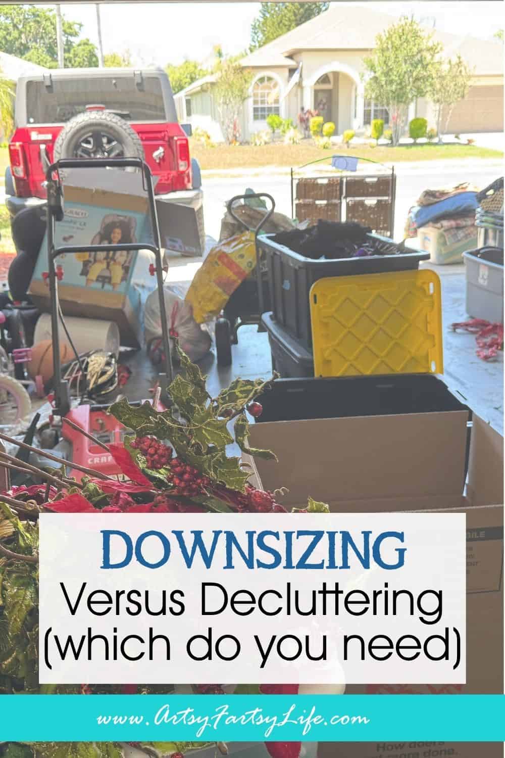 Decluttering vs. Downsizing - What's Actually the Difference? (And Which One Do You Need?)