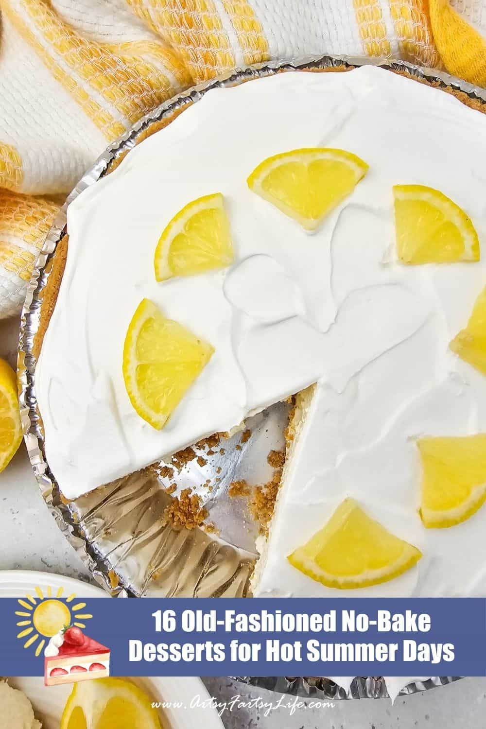 Old Fashioned Cream Cheese Lemonade Pie - The Easy No Bake Version 