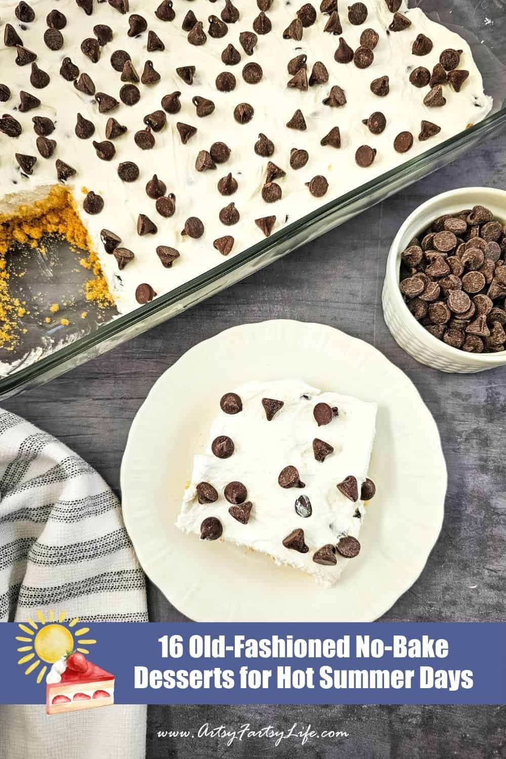 No-Bake Chocolate Chip Cheesecake - A Classic Crowd-Pleaser! 