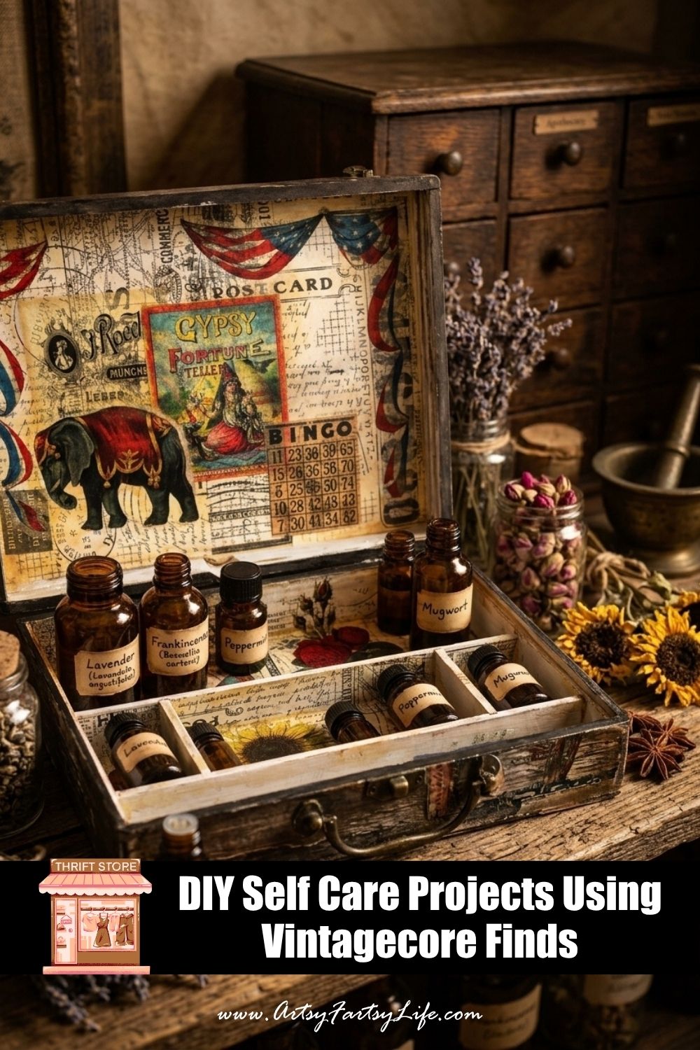 DIY Self Care Projects Using Vintagecore Finds: Thrift Store Treasures for a Cozy Self-Care Sanctuary
