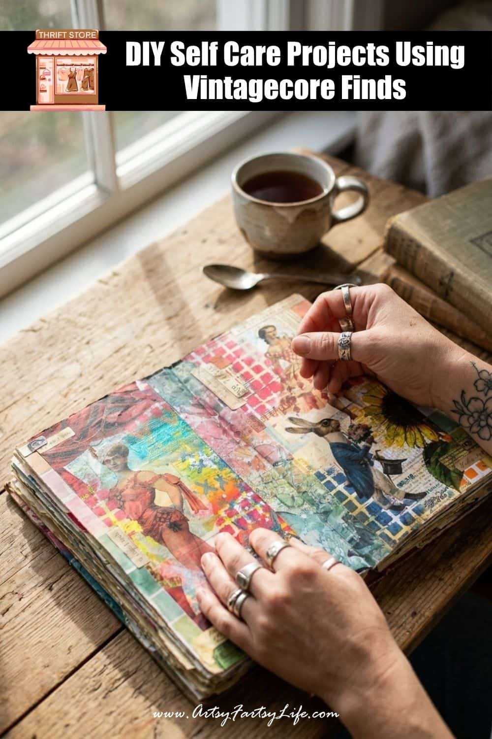 DIY Self Care Projects Using Vintagecore Finds: Thrift Store Treasures for a Cozy Self-Care Sanctuary