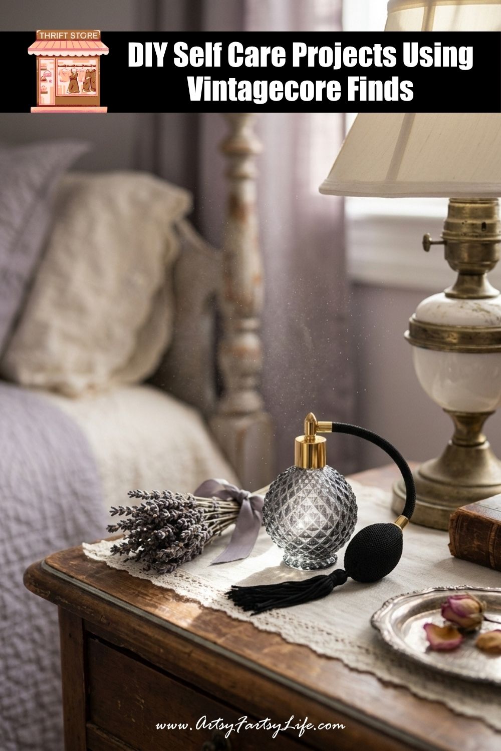 DIY Self Care Projects Using Vintagecore Finds: Thrift Store Treasures for a Cozy Self-Care Sanctuary