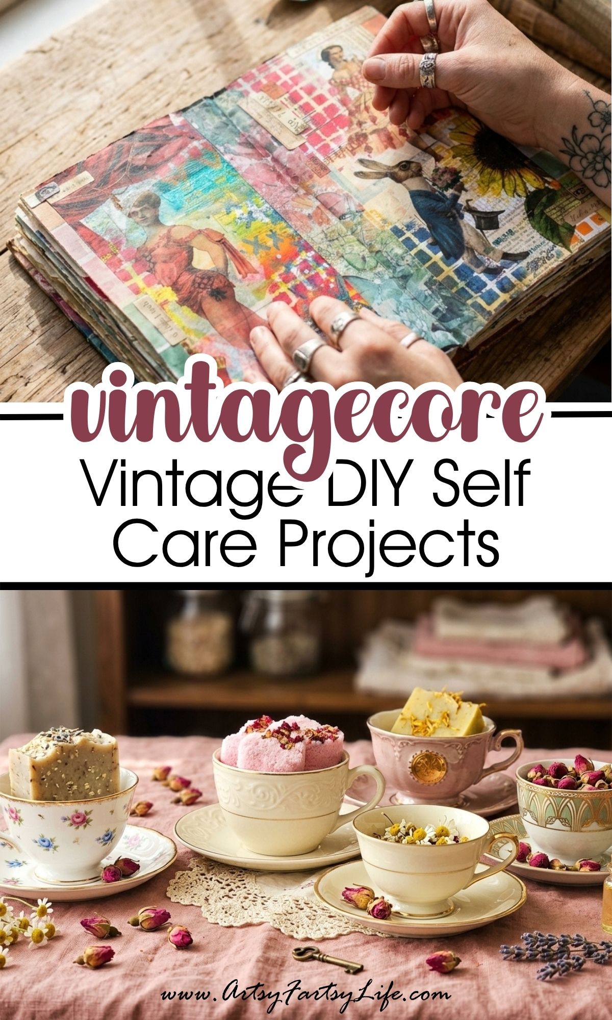 DIY Self Care Projects Using Vintagecore Finds: Thrift Store Treasures for a Cozy Self-Care Sanctuary
