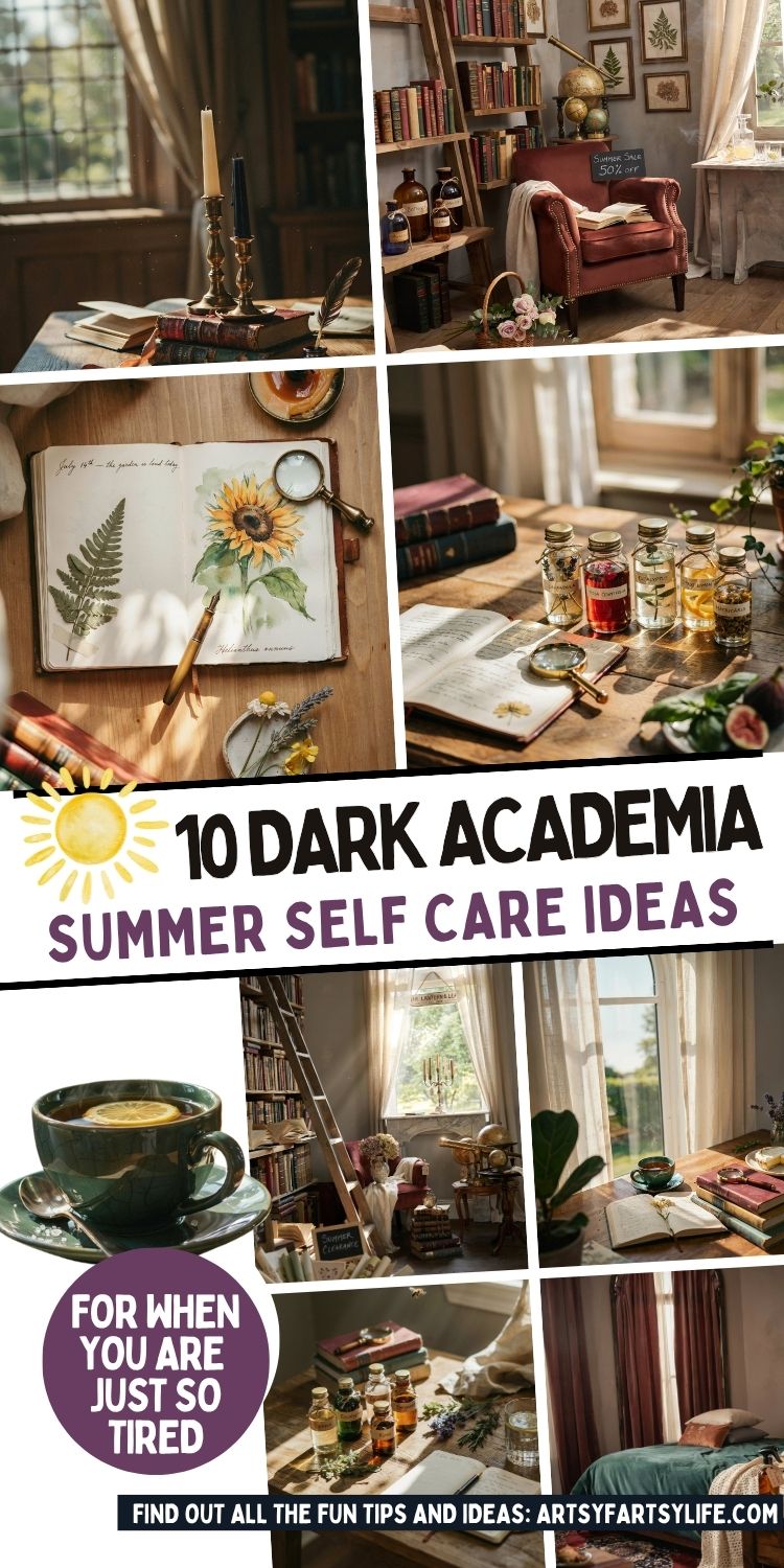 10 Summer Self-Care Routines for Dark Academia Women Who Do Too Much