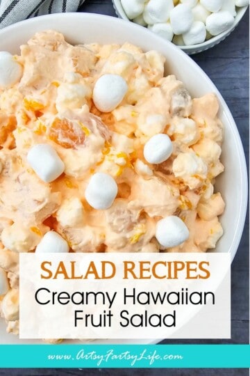 Creamy Hawaiian Fruit Salad With Orange Jello and Sour Cream