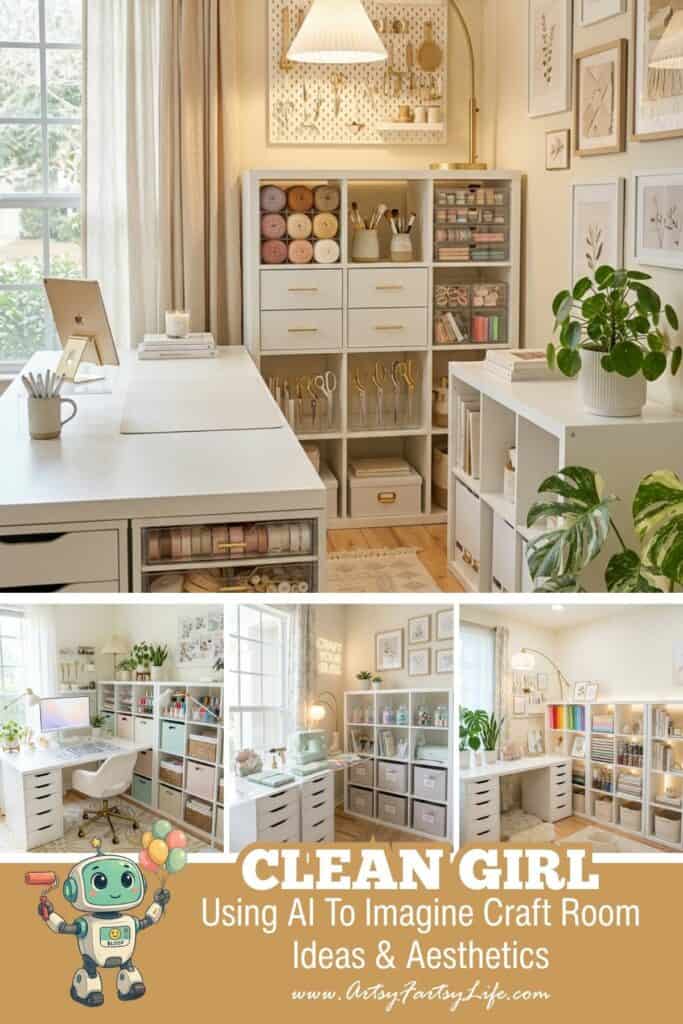 How To Use Ideogram To Decorate An Aesthetic Craft Room · Artsy Fartsy Life