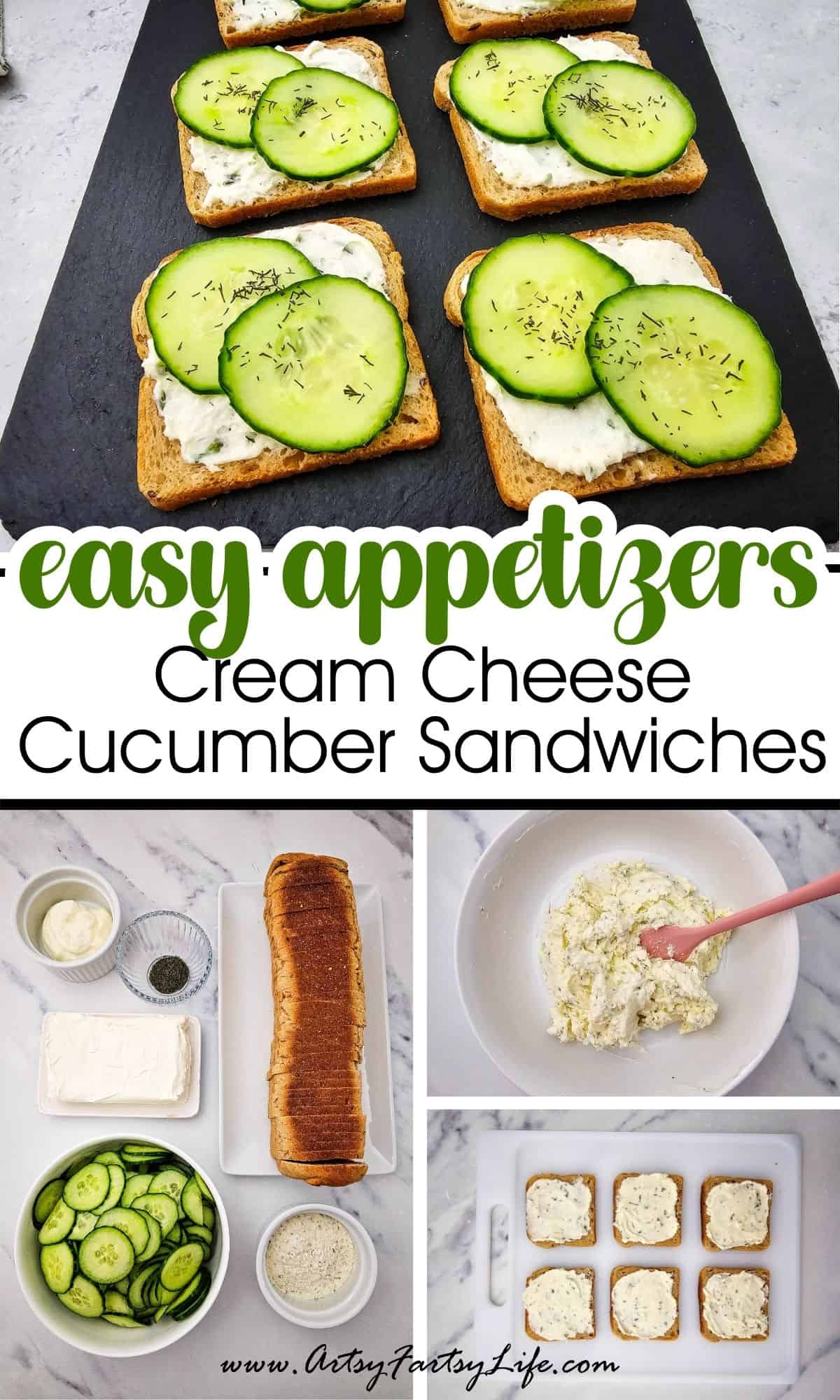 Cream Cheese Cucumber Sandwiches (Cottagecore Dreams on a Budget)