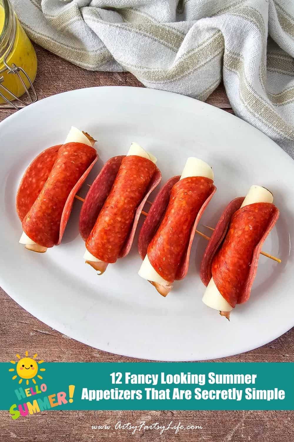 Italian Sub Rollups - 12 Fancy Summer Appetizers That Are Secretly So Simple
