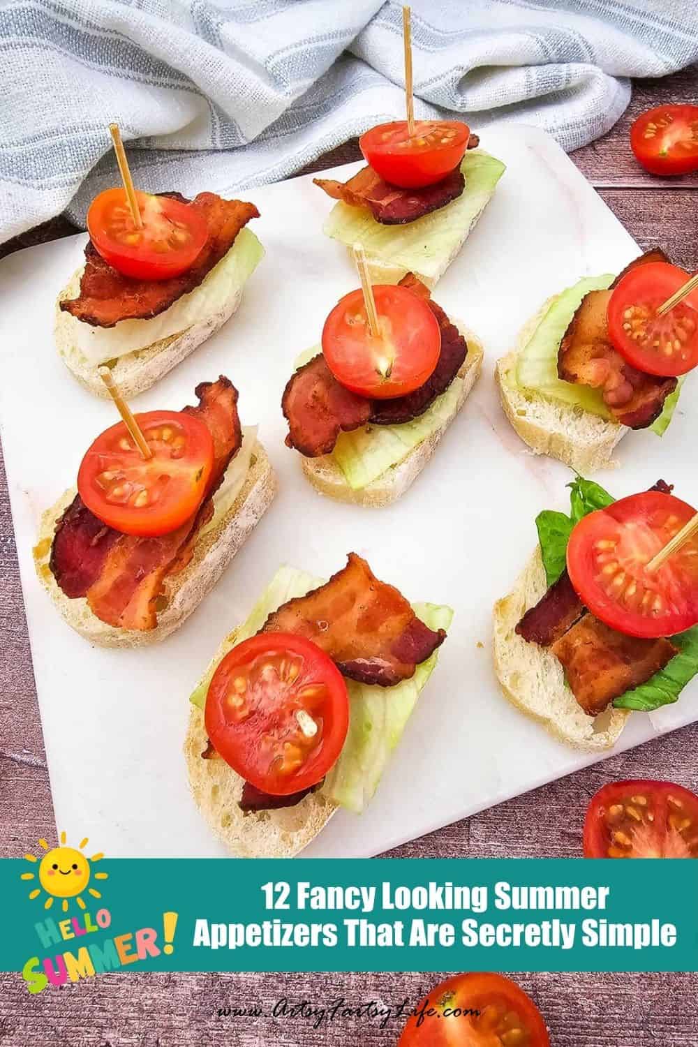 Tiny Little BLT Appetizers - 12 Fancy Summer Appetizers That Are Secretly So Simple