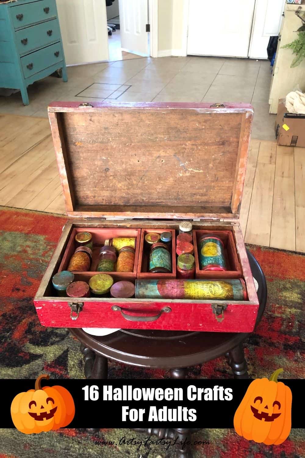 Faux Apothecary Box - Halloween Adult Crafts DIY