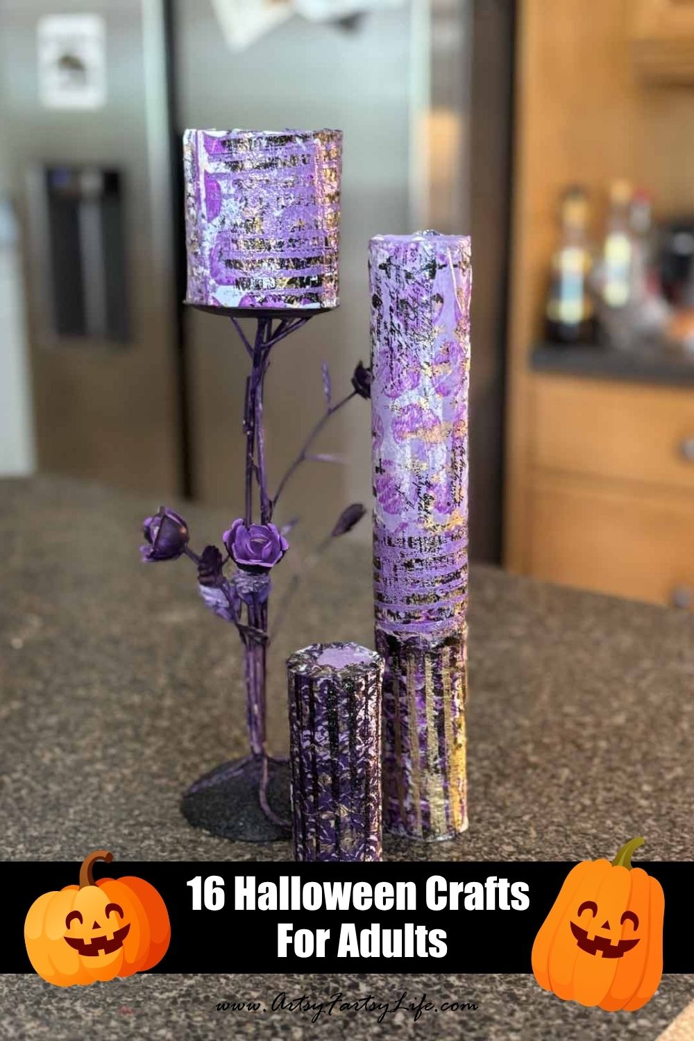 Spooktacular Faux Halloween Candles (No Fire, No Fuss, Just FAB) - Halloween Adult Crafts DIY