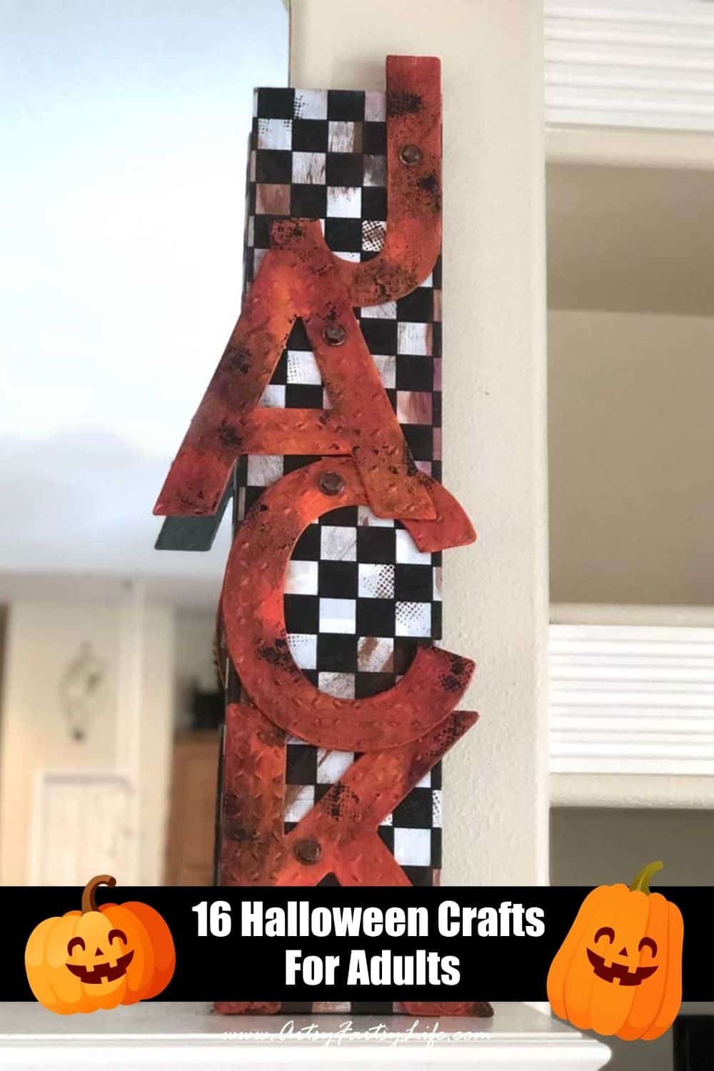 JACK Spooky Sign - Halloween Adult Crafts DIY