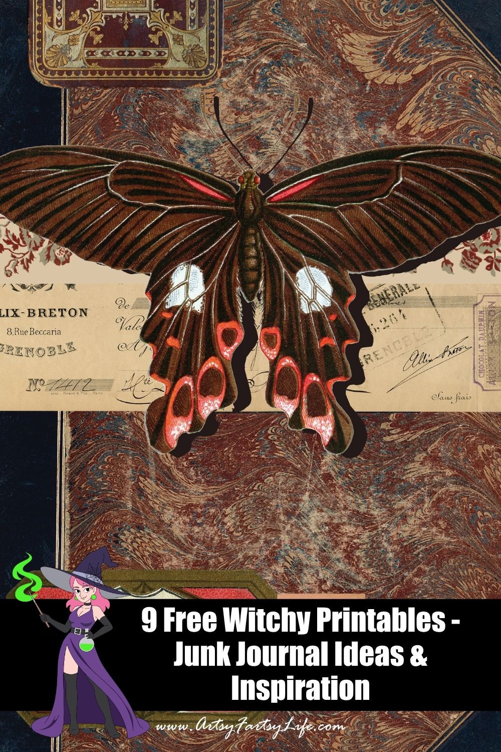 Free Printable Moth Journal Page Covers