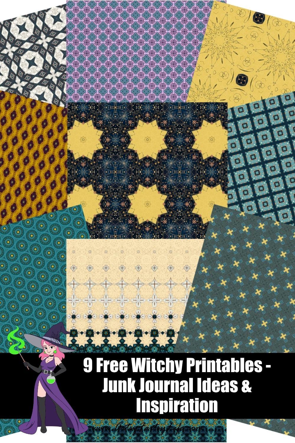 Magical Celestial Patterns – Free Printable Backgrounds