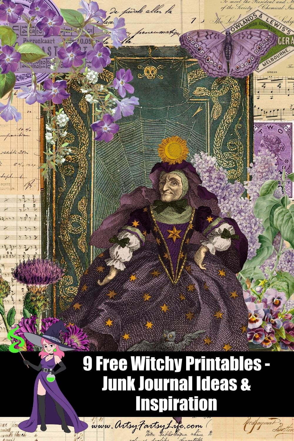 Celestial Mysticcore Aesthetic Free Printable Collage Pages
