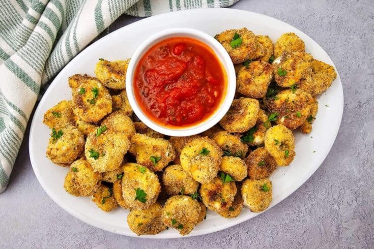Crispy Parmesan Breaded Tortellini Bites - Easy Party Appetizer!