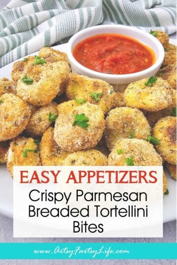 Crispy Parmesan Breaded Tortellini Bites - Easy Party Appetizer!