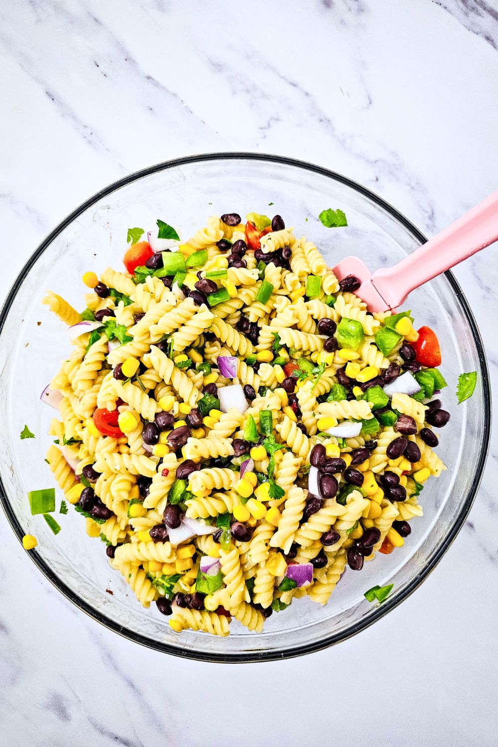 Easy Cowboy Caviar Pasta Salad with Zesty Italian Dressing