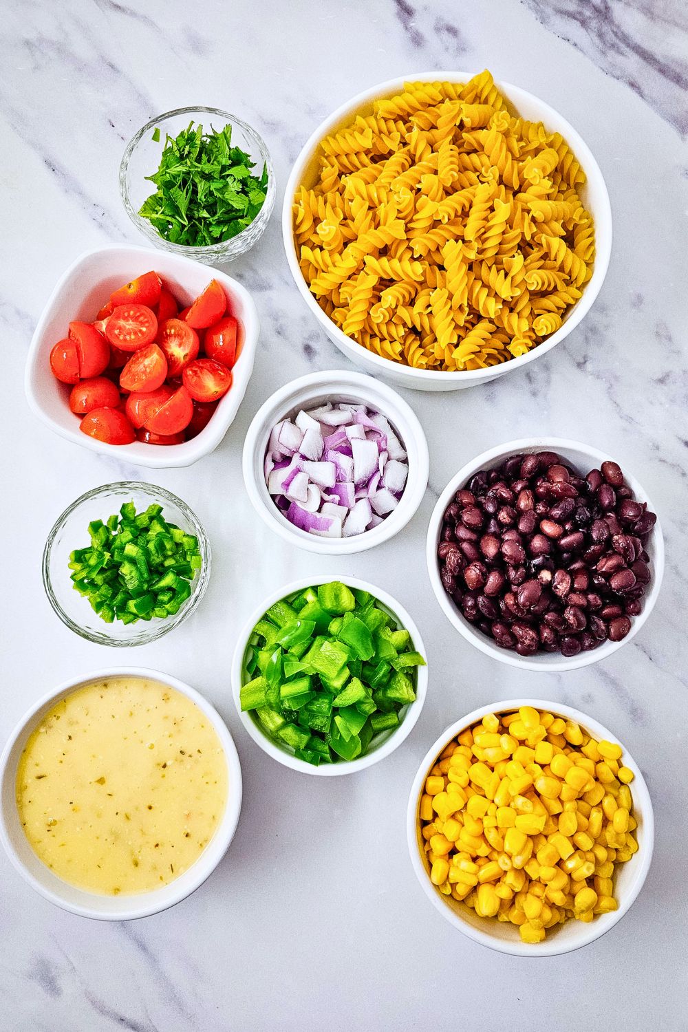 Easy Cowboy Caviar Pasta Salad with Zesty Italian Dressing