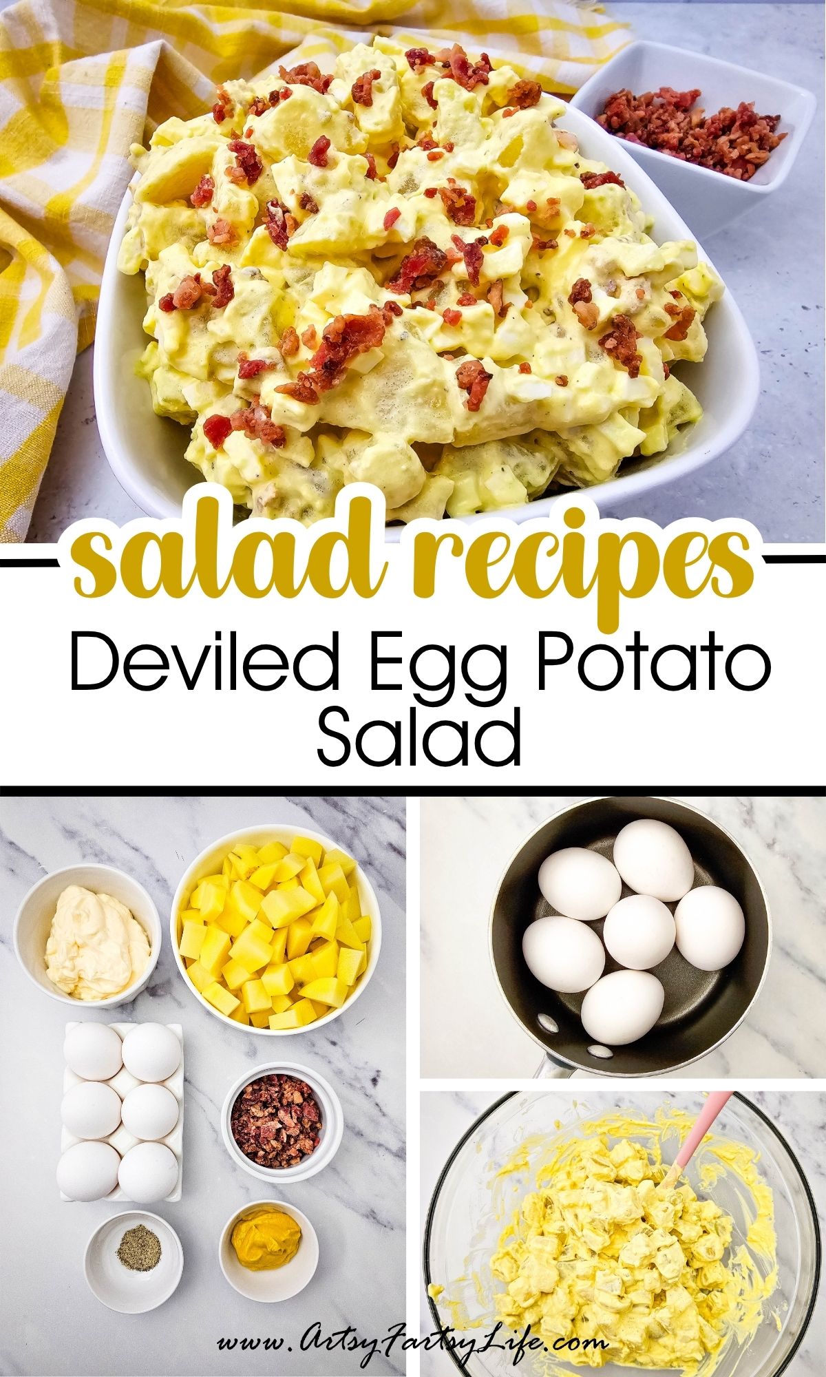 Deviled Egg Potato Salad (Two Old Fashioned Classics, One Bowl)