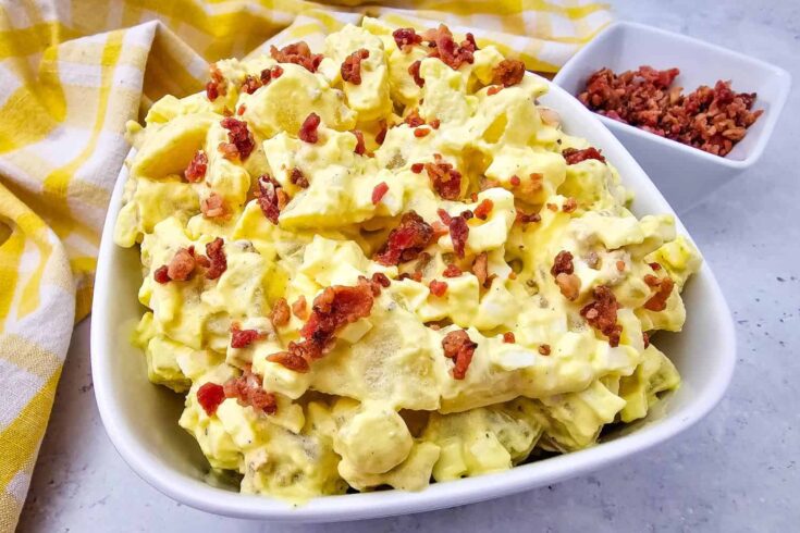 Deviled Egg Potato Salad (Two Old Fashioned Classics, One Bowl)