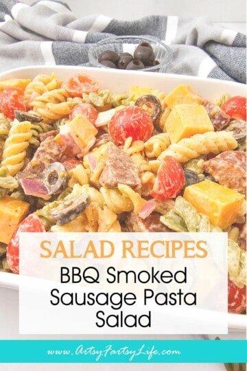 BBQ Smoked Sausage Pasta Salad - Smoky, Cheesy & Just Spicy Enough