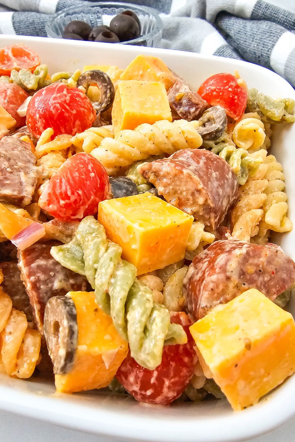 BBQ Smoked Sausage Pasta Salad - Smoky, Cheesy & Just Spicy Enough