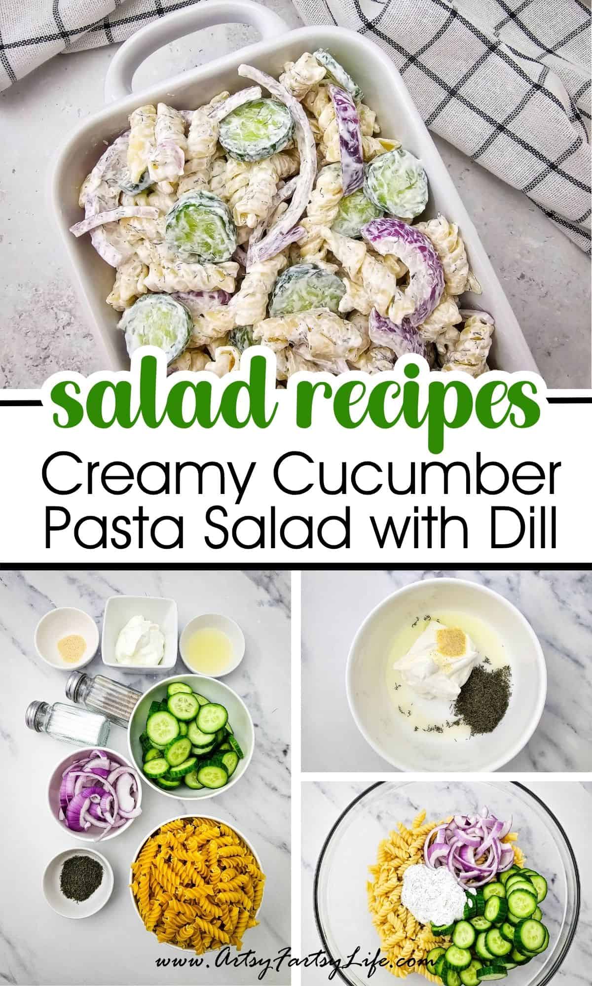 Creamy Cucumber Pasta Salad with Dill (The Best Pasta Salad!)